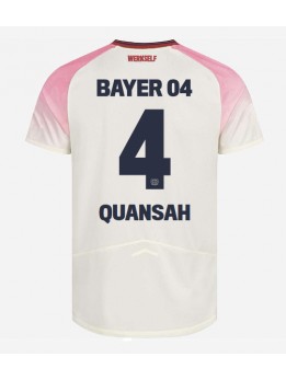 Bayer Leverkusen Jarell Quansah #4 Replika Borta Kläder 2025-26 Kortärmad